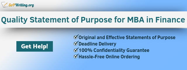 statement of purpose finance writing service