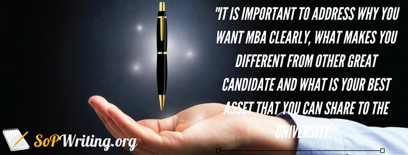 writing statement of purpose for mba finance