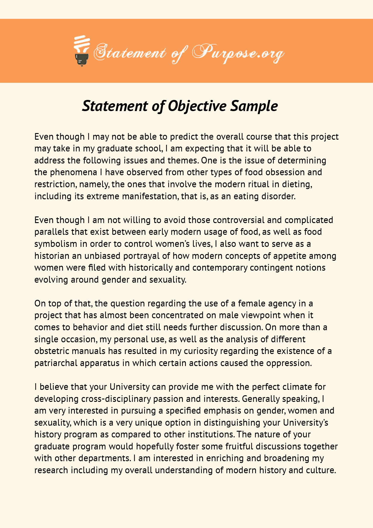 sample objectives in research paper