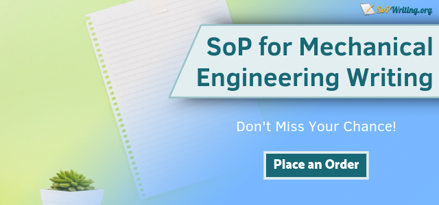 sop mechanical engineering writer