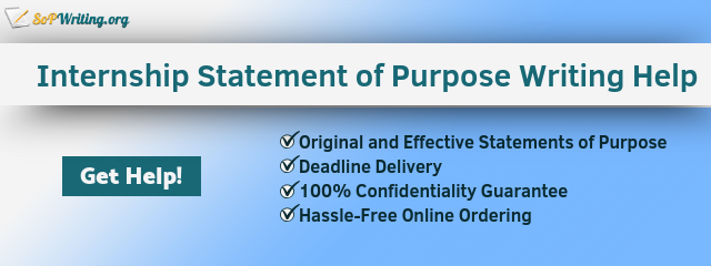 statement of purpose for internship writing online